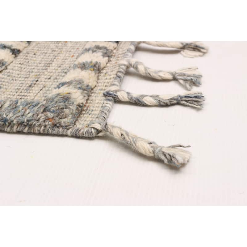 ECARPETGALLERY Hand-knotted Tangier Grey Wool Rug - 8'3 x 9'9