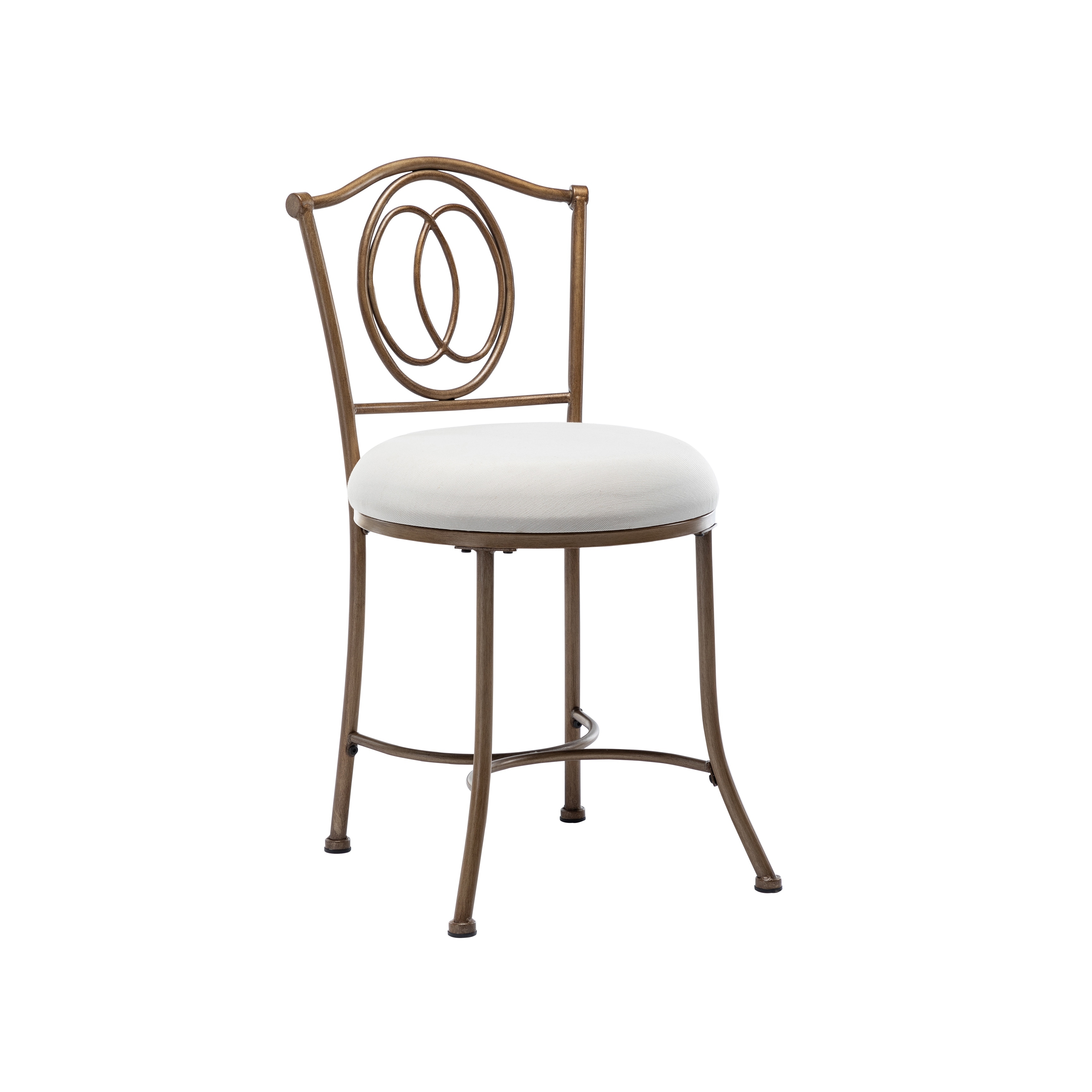 Gold Metal Vanity Chair Amanda square quilted vanity chair. bmpcity