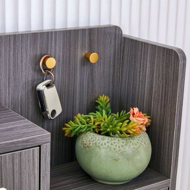 Minimalist MDF Shoe Cabinet with Japanese Rattan Design for Hallways or Living Room Storage Solutions