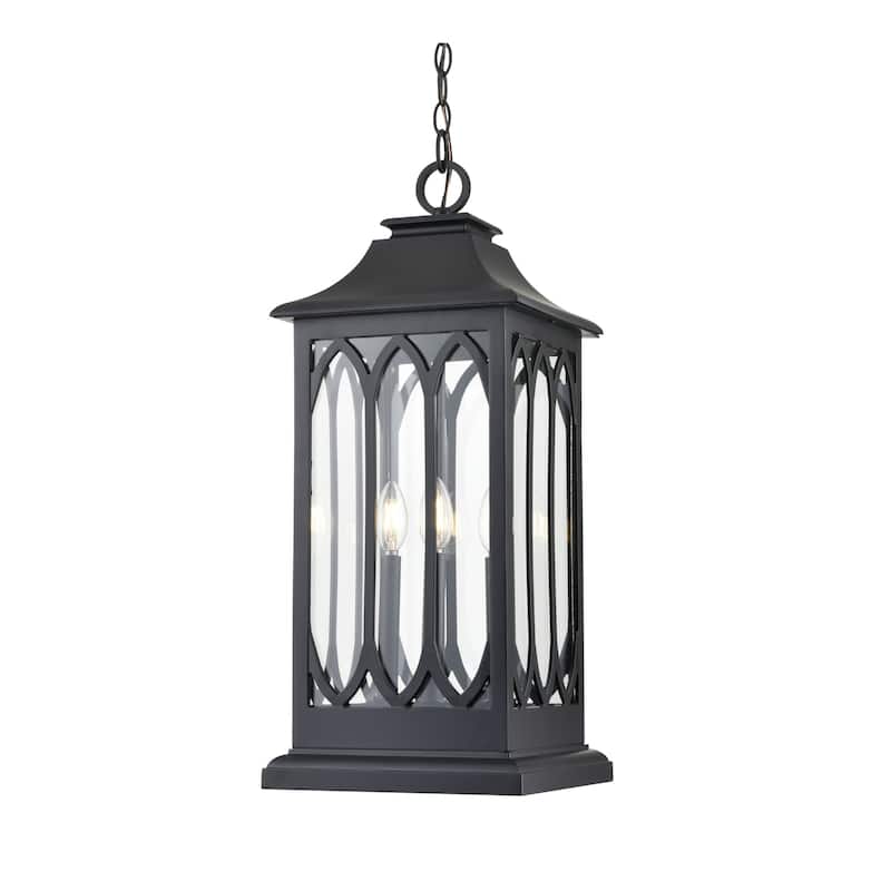 Millennium Lighting 88104 Mallorey 3 Light 11" Wide Outdoor Taper - Powder Coated Black