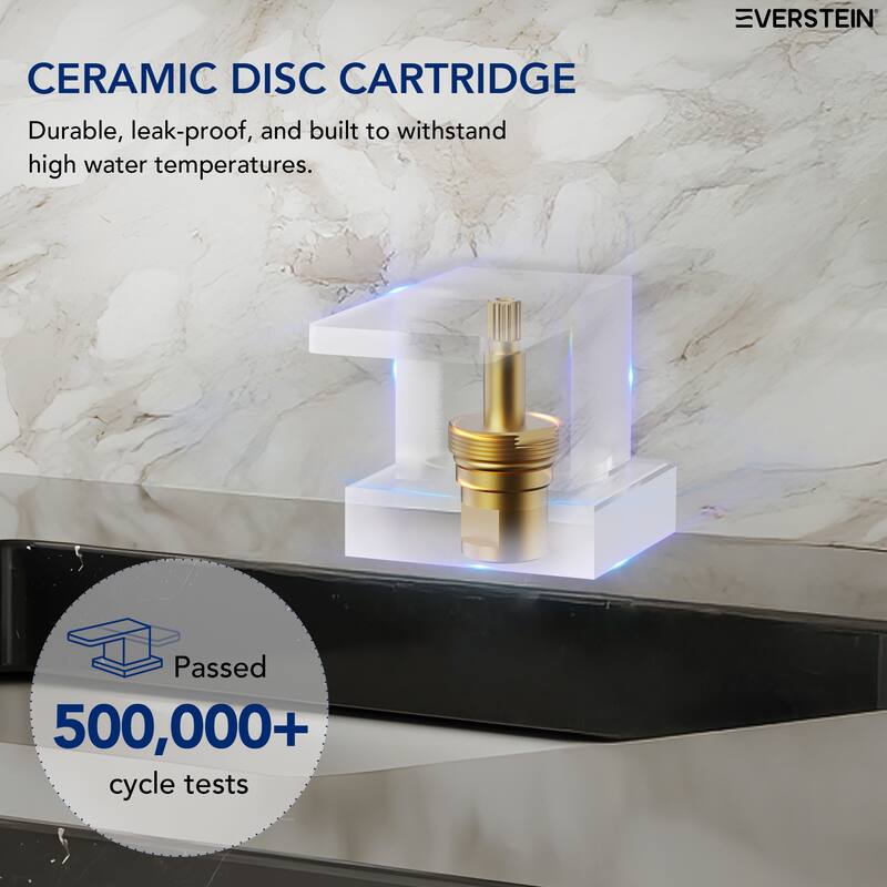 Centerset Bathroom Faucet 2-Handle, 4 Inch Bathroom Sink Faucet with Drain Assembly