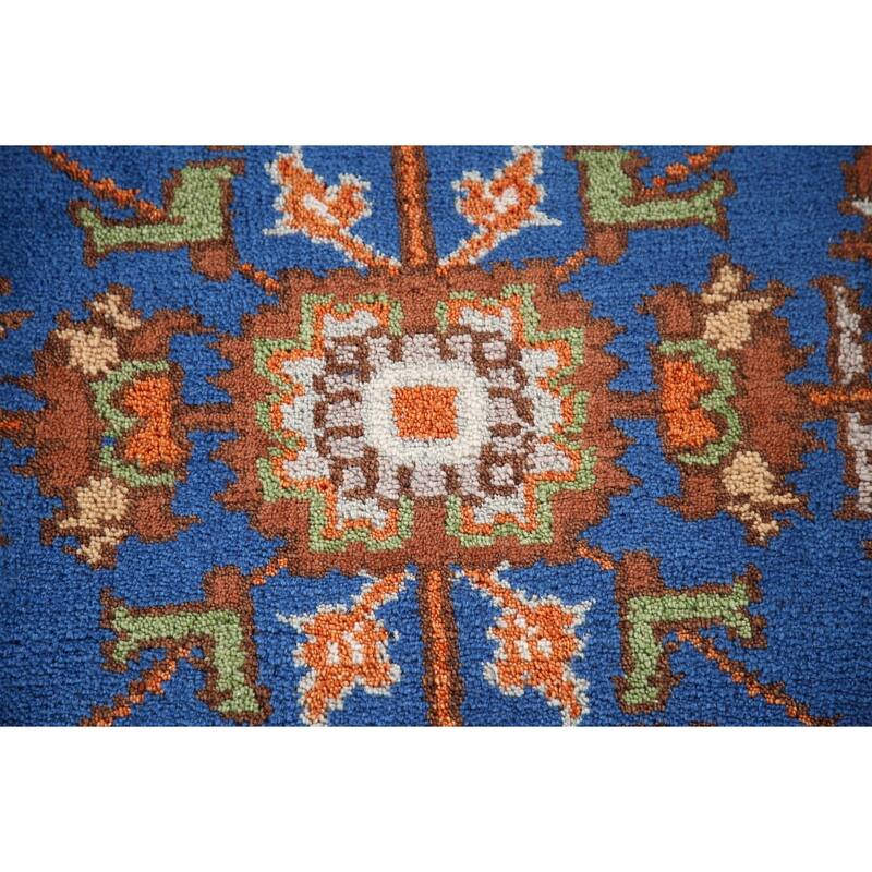 Blue Oushak Oriental Area Rug Hand-knotted Wool Carpet - 3'1"x 5'0"