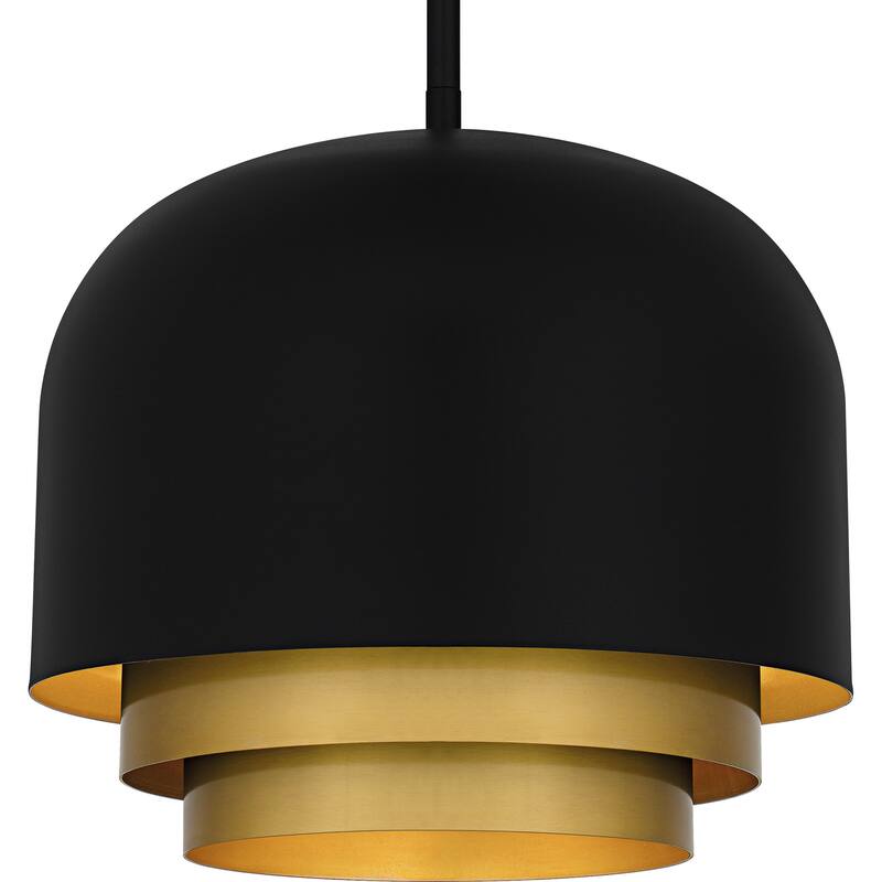 Frankie 3-Light Matte Black Pendant