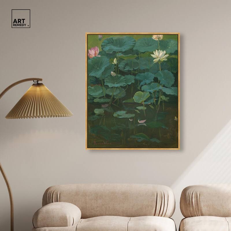 Theodore Wores Lotus Canvas by Art Remedy