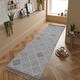 preview thumbnail 11 of 12, LOOM & LUXE Collection 2X8 Trellis Indoor/Outdoor Area Rug - 96" D x 26" W x 0.28" H
