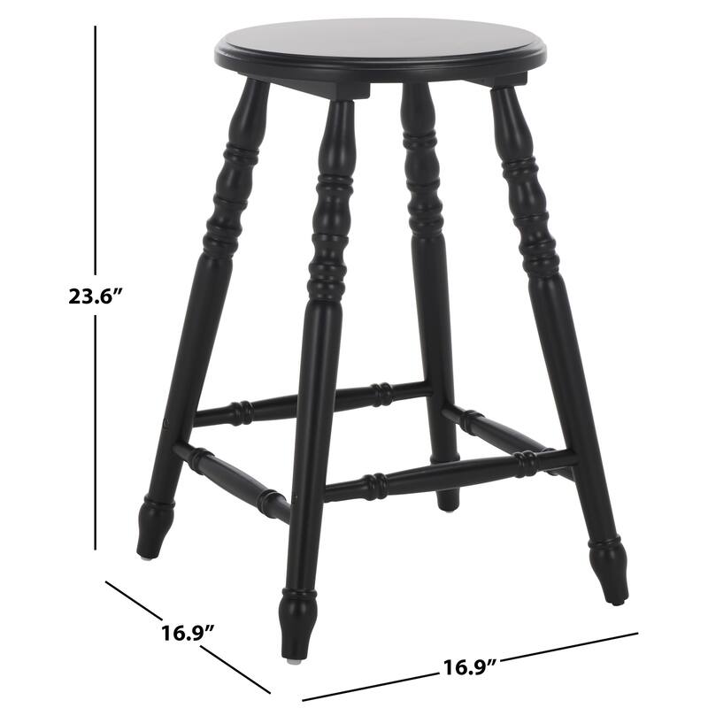 SAFAVIEH Home Sidiko 24-inch Counter Stool (Set of 2) - 16"W x 17"D x 24"H