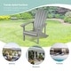 preview thumbnail 20 of 55, Bonosuki Faux Wood Outdoor Patio Adirondack Chair