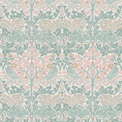 William Morris Brother Rabbit Lullaby Blues Wallpaper