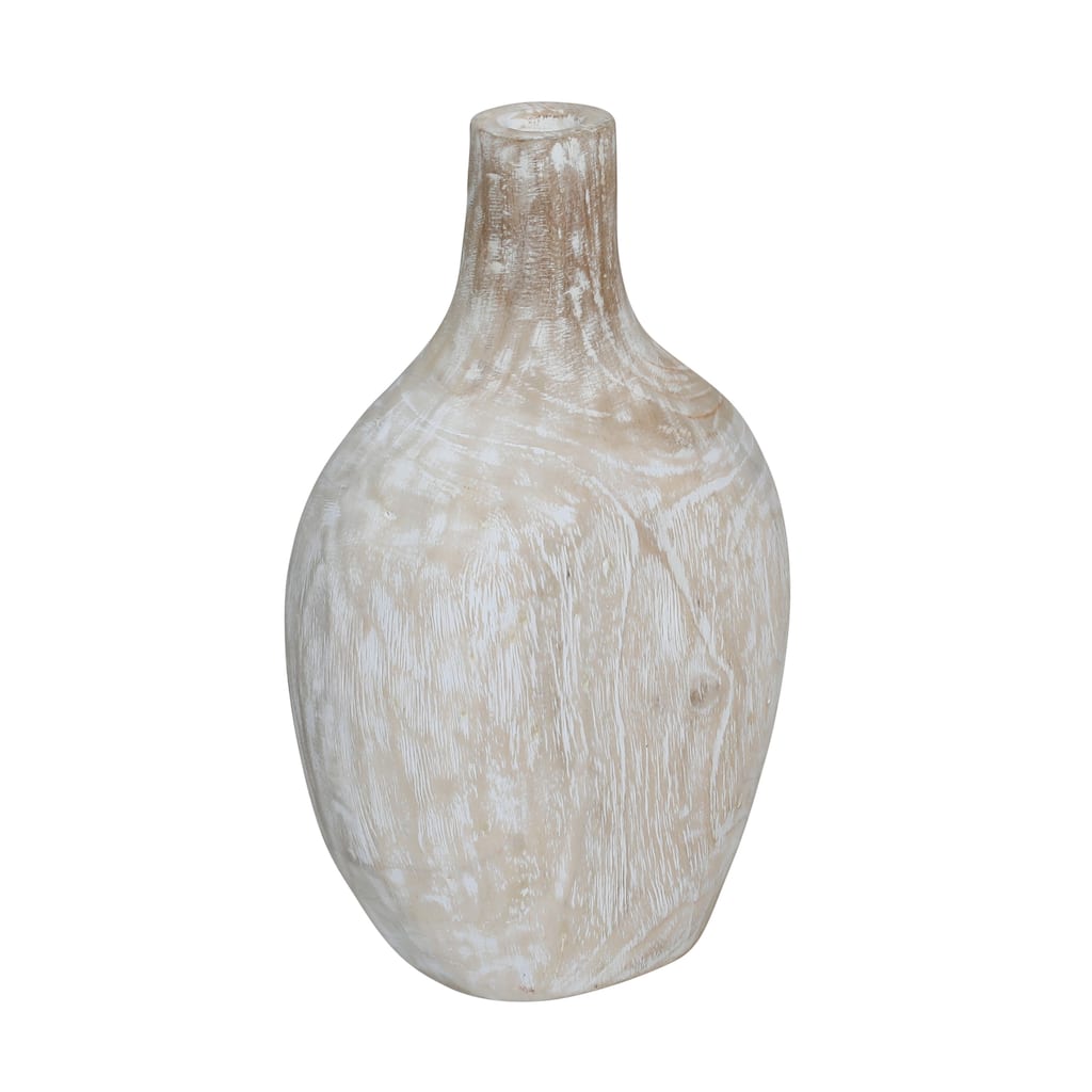 Coveview Vase, Antique White with Natural Tones