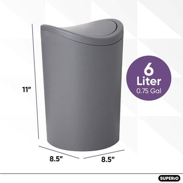 Superio Swing Top Bathroom Trash Can Bed Bath & Beyond 39492757