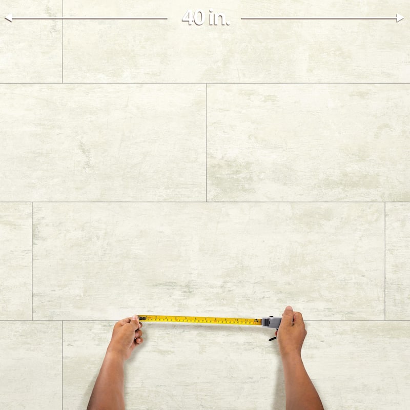 Merola Tile Habanera Bone 11-7/8" x 35-1/2" Fluted Ceramic Wall Tile