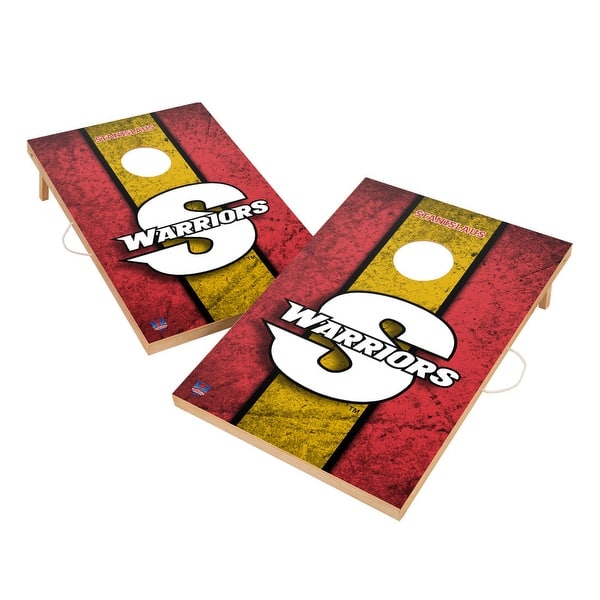 slide 2 of 5, Vintage Cal State Stanislaus Warriors Regulation 2x4 Cornhole Set