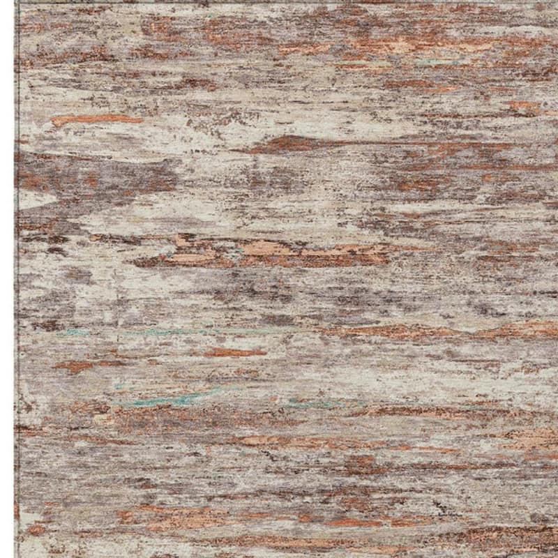 HomeRoots Abstract Transitional Rectangle Outdoor Rug