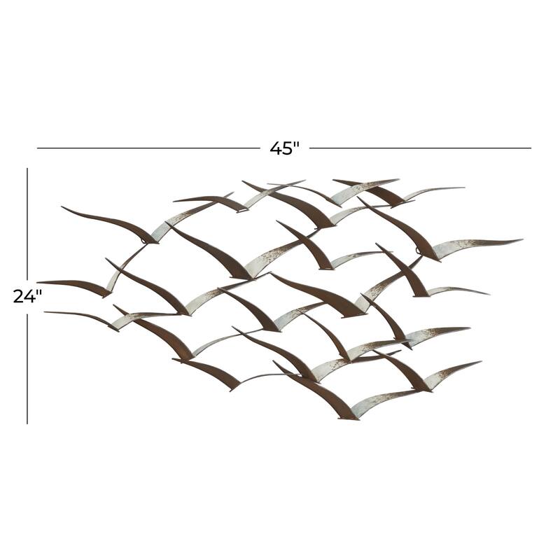 Brown Metal Scroll Home Wall Decor