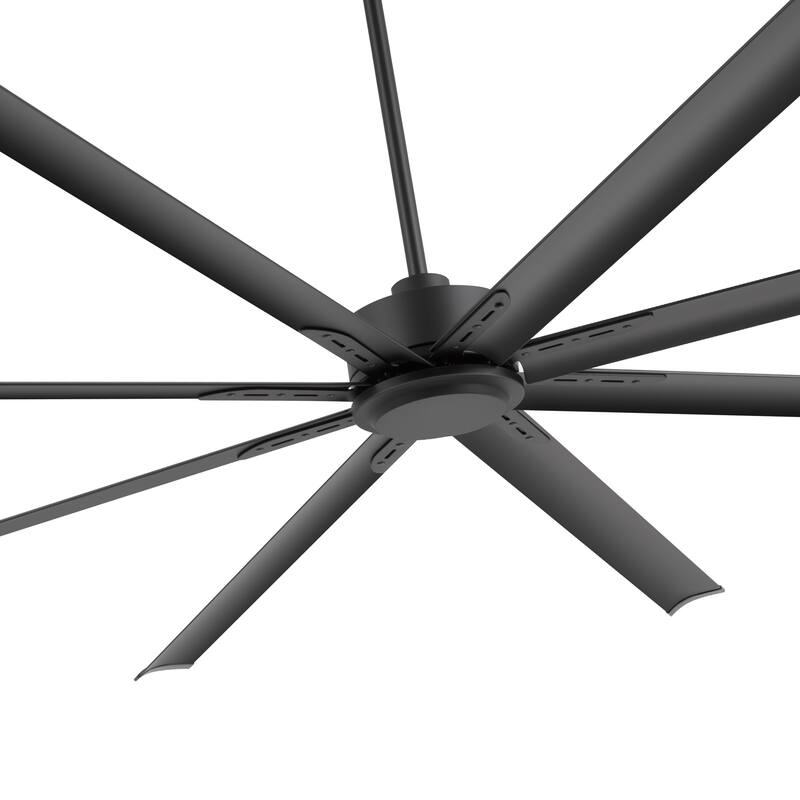 Large 72"/84"/96"/120" Black Ceiling Fan with Remote without Light-6/8 Aluminum Blades