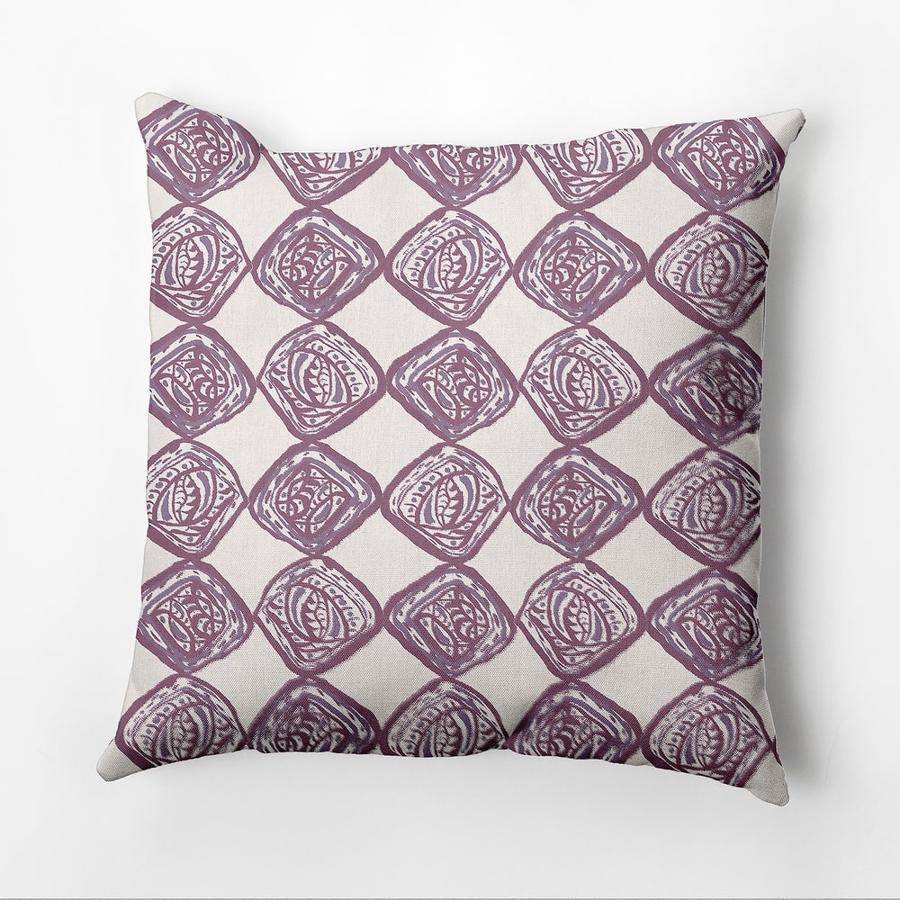 Cowry Check Outdoor Pillow