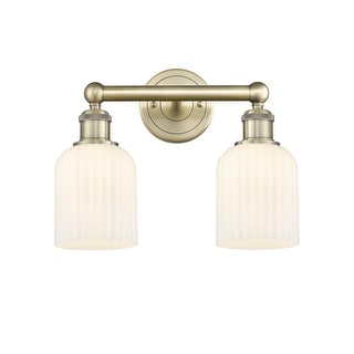 Innovations Lighting Edison - Bridal Veil - 2 Light 14" Bath Vanity Light