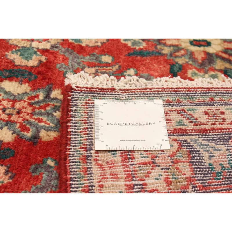 ECARPETGALLERY Hand-knotted Andelz Red Wool Rug - 3'0 x 9'7