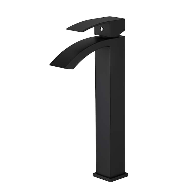 Bathroom Faucet, Brushed Black Faucet for Bathroom Sink, Black Single Hole Bathroom Faucet Single Handle Vanity Basin Faucet