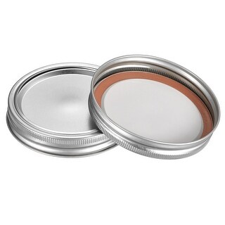 Canning Lids, 8 Sets - Tinplate Split-Type Mason Jar Lids Wide Mouth