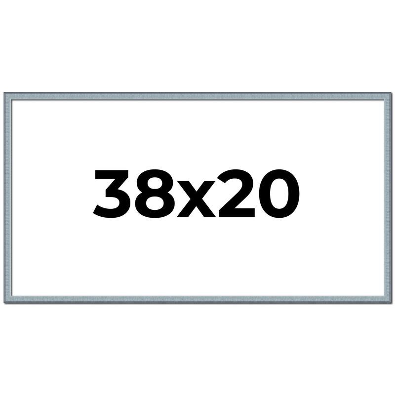 38x20 Frame Rustic Sky Blue Solid Wood Picture Frame | 0.75 Inch