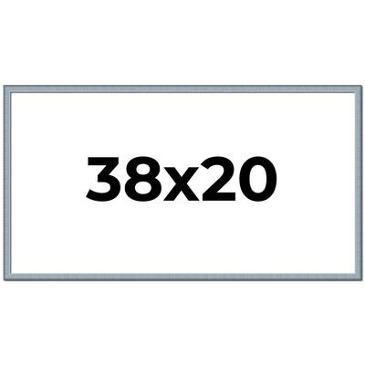 38x20 Frame Rustic Sky Blue Solid Wood Picture Frame | 0.75 Inch