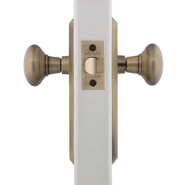 Nostalgic Warehouse New York Solid Brass Privacy Door Knob Set