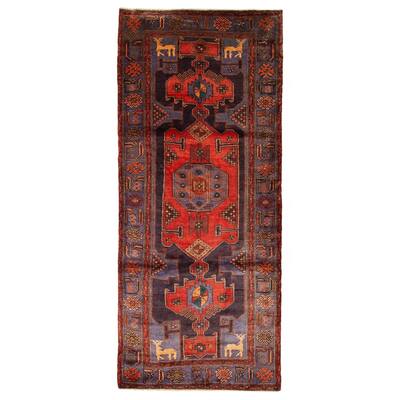 ECARPETGALLERY Hand-knotted Anadol Navy Wool Rug - 4'3 x 9'11