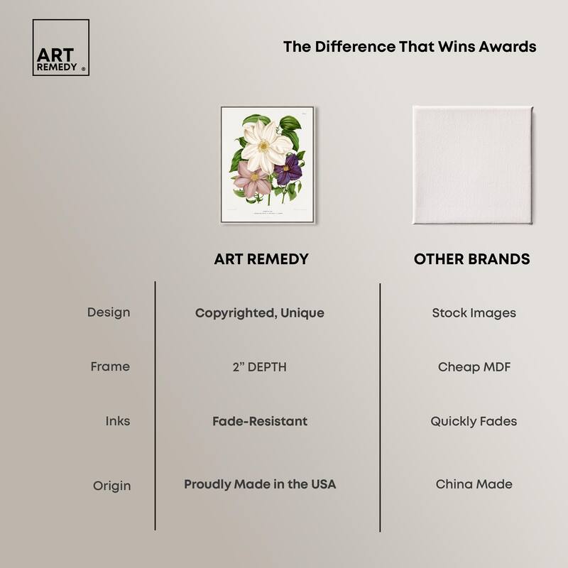 Clematis Canvas by Art Remedy