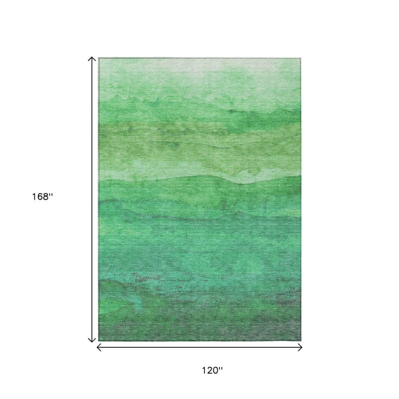 HomeRoots Abstract Modern Rectangle Outdoor Rug