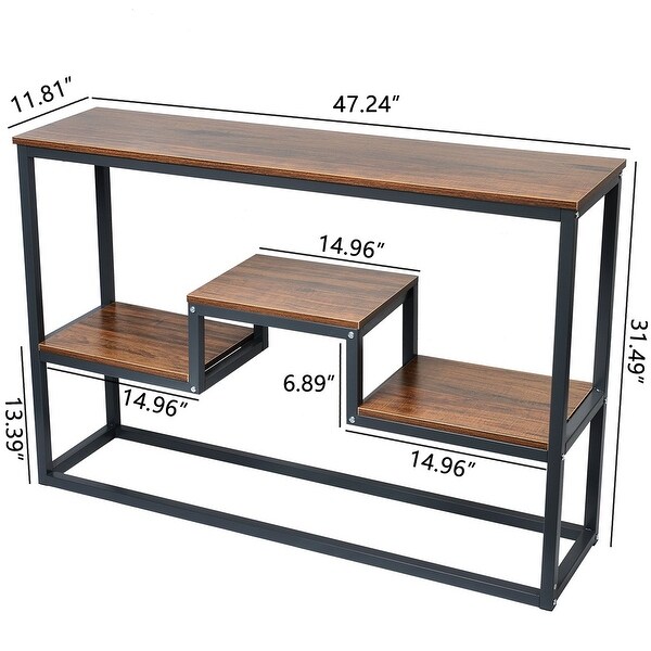 24 wide console table