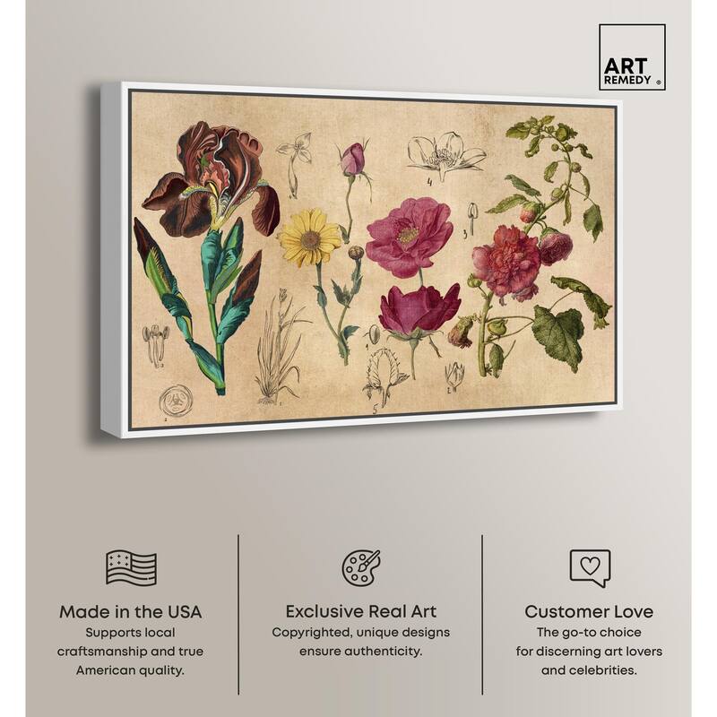Blossoming Florals Canvas by Art Remedy