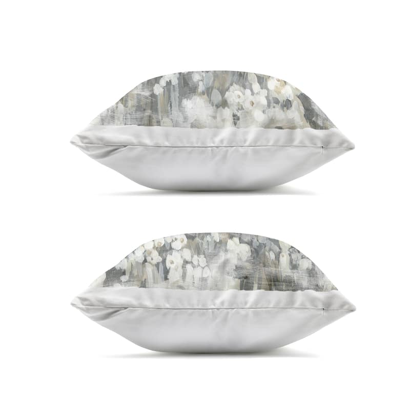 Stupell Brushed Flower Meadow Impressions Printed Outdoor Throw Pillow Design by June Erica Vess (Set of 2)
