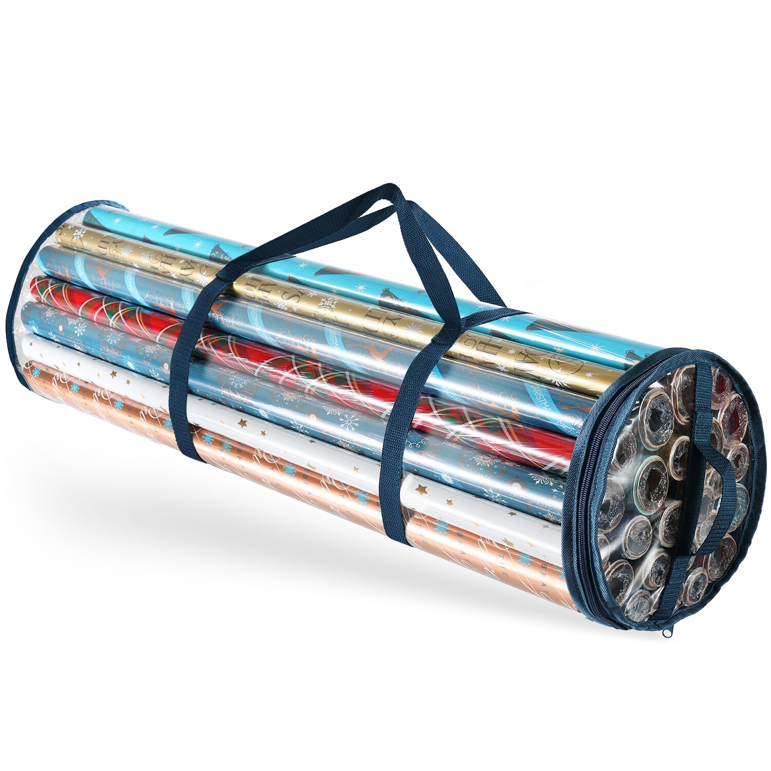 Hearth Harbor Waterproof Christmas Wrapping Paper Storage Bag Fits 14 20 Rolls 40 Inches Long