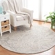 preview thumbnail 4 of 32, SAFAVIEH Handmade Jardin Mevlija Floral Wool Rug 6' Round - Grey/Ivory