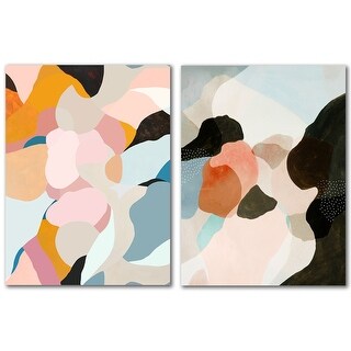 Arcadia by Louise Robinson 2 Piece Wrapped Canvas Wall Art Set - Bed ...