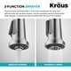 preview thumbnail 69 of 139, Kraus Britt Commercial 3-Function 1-Handle Pulldown Kitchen Faucet