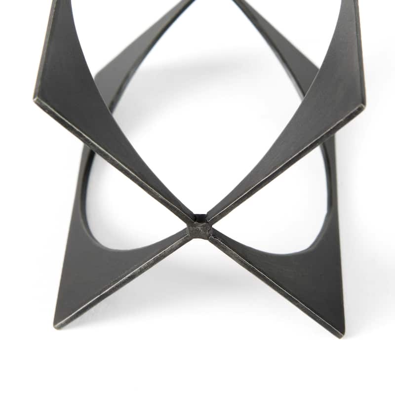 Lima 4.5L x 4.5W x 5.5H Gunmetal Gray Metal Large Decorative Object