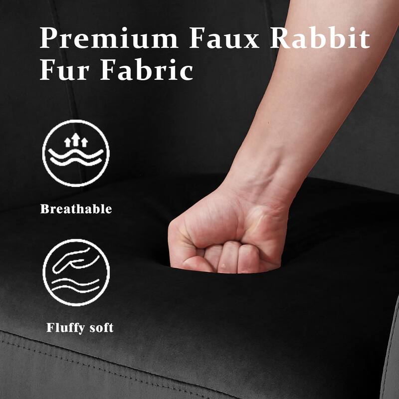 2 Set Modern Upholstered Swivel Barrel Chair Living Room Accent Chair