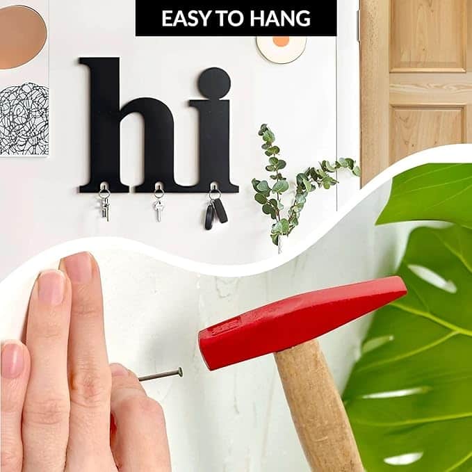 Hi Metal Key Hanger for Entryway