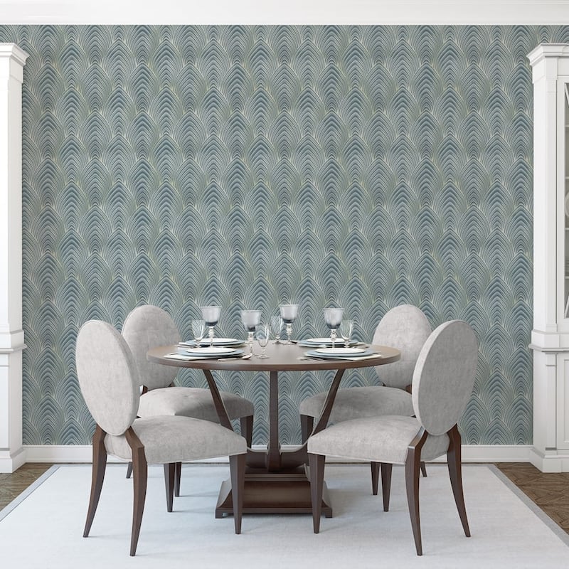 Galerie Wallcoverings Utopia Collection Arch Array Luster Finish Vinyl on Non-woven Wallpaper Roll