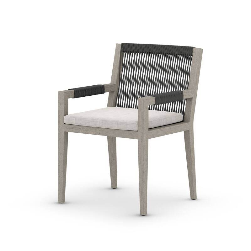Atwood Outdoor Dining Armchair-Weathered Grey-FSC - Weathered Grey-FSC-Venao Grey-Dark Grey Rope
