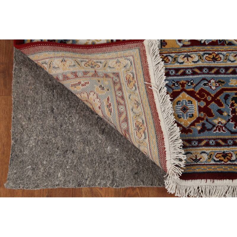 Geometric Red Tabriz Turkish Area Rug Machine Made Carpet - 6'4" x 9'10"