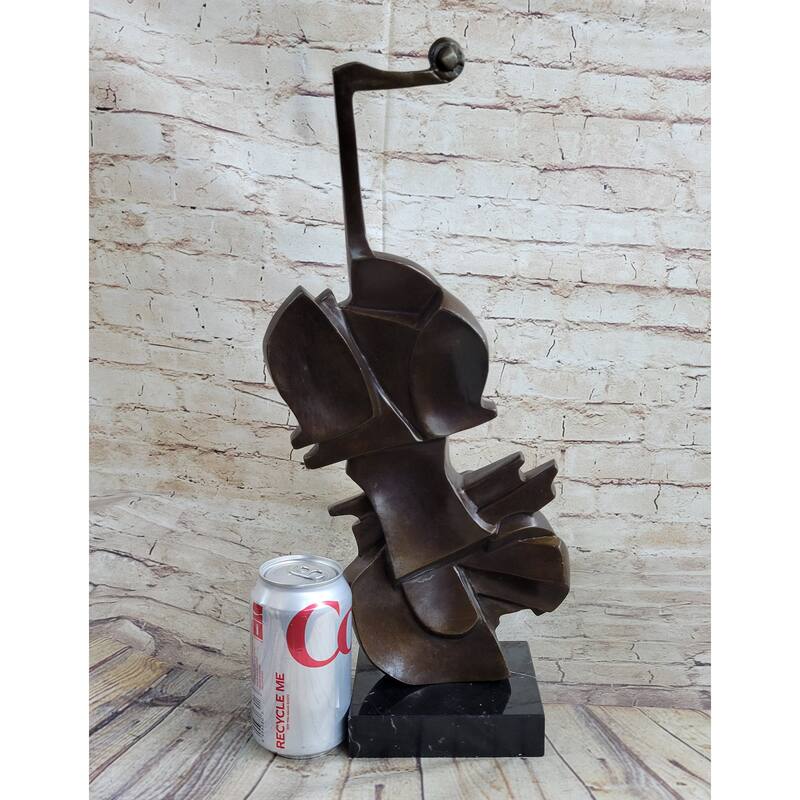 Cello Bronze Metal Sculpture Statue Figure Collectible Musician Musical Instrument Decor Dali