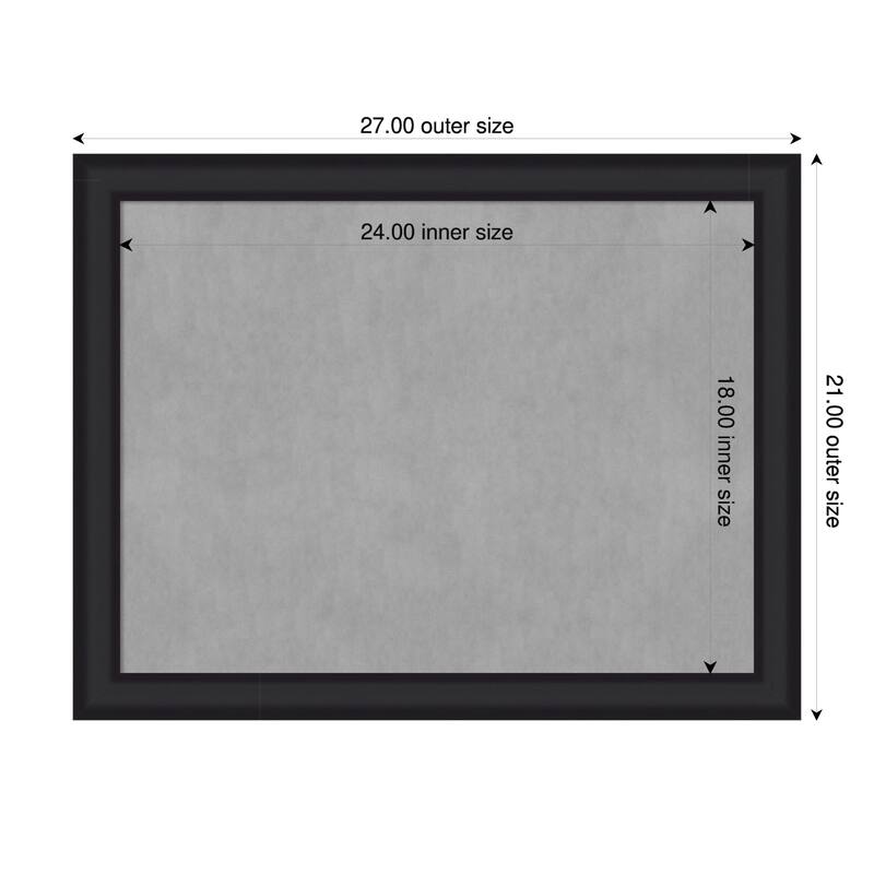 Amanti Art Oliver Black Narrow Framed - 27 x 21 in - Oliver Black Narrow