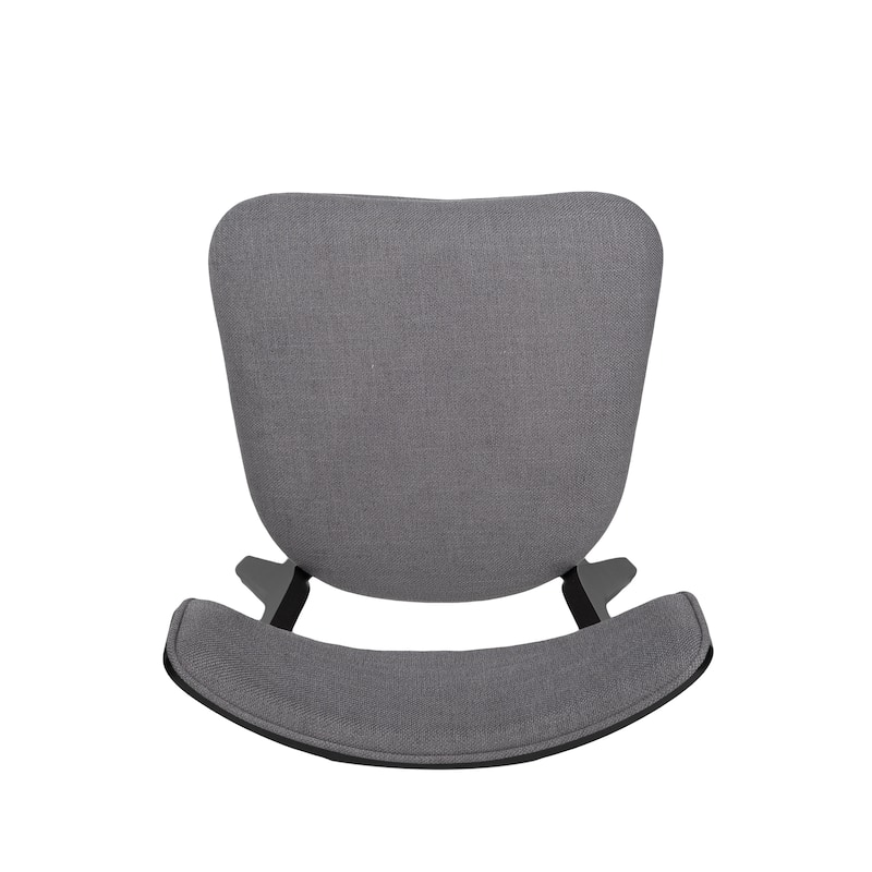 Chazz Mid-Century Modern Upholstered Rubberwood Dining Chairs (Set of 2) by Christopher Knight Home