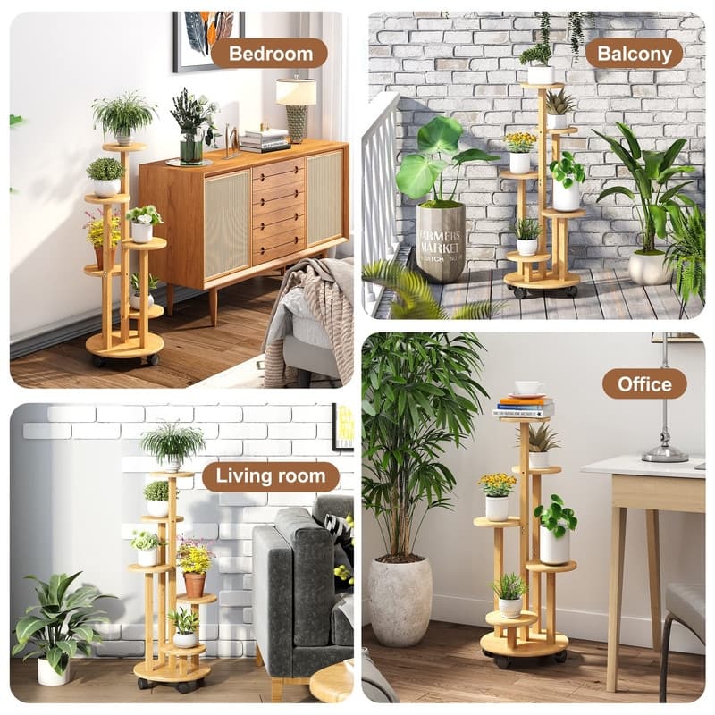 Plant Stand For Outdoor Indoor Tall - 13 x 13 x 35 inches
