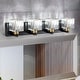 preview thumbnail 18 of 93, 2/3/4/5 Light Bathroom Vanity Light Wall Sconce with Crystal Shade