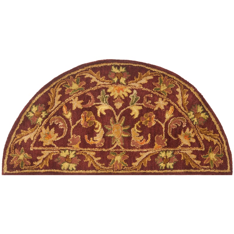 SAFAVIEH Handmade Antiquity Manerva Traditional Oriental Wool Rug - 2' x 4' - Wine/Gold