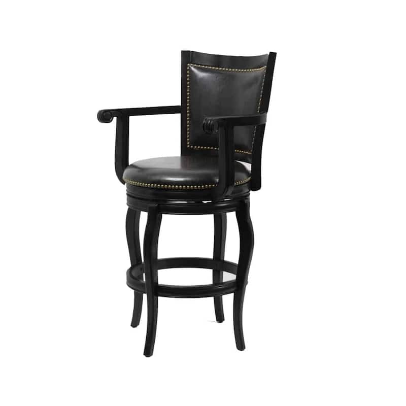 Boraam Jones Wood Swivel Bar Stool